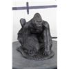 Image 3 : BRONZE GORILLA Sculpture, Weight 4lbs