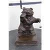 Image 3 : BRONZE Bear on a Book Sculpture, Weight 3 lbs