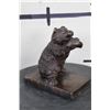 Image 4 : BRONZE Bear on a Book Sculpture, Weight 3 lbs