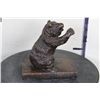Image 5 : BRONZE Bear on a Book Sculpture, Weight 3 lbs