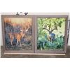 Image 1 : (2) Dave N. Richards Photographs of Big Whitetail Bucks in Matching Frames (ONE$)