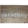 Image 1 : Set of (4) Vintage "Clipper" by Toscany Etched Old-Fashioned Whiskey Glasses (ONE$)