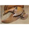 Image 5 : (1) Hand-carved and Painted Wooden GOOSE and (1) Hand-carved Wooden DUCK Shelf (ONE$)