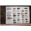 Image 3 : (33) Native American ARROWHEADS in a Display Case (ONE$)