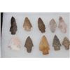 Image 4 : (33) Native American ARROWHEADS in a Display Case (ONE$)