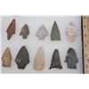 Image 7 : (33) Native American ARROWHEADS in a Display Case (ONE$)