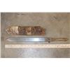 Image 2 : Antique African Maasai KNIFE with a Rawhide SHEATH