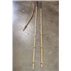 Image 8 : (1) Primitive African BOW and (1) Leather QUIVER with (2) African SPEARS (ONE$)