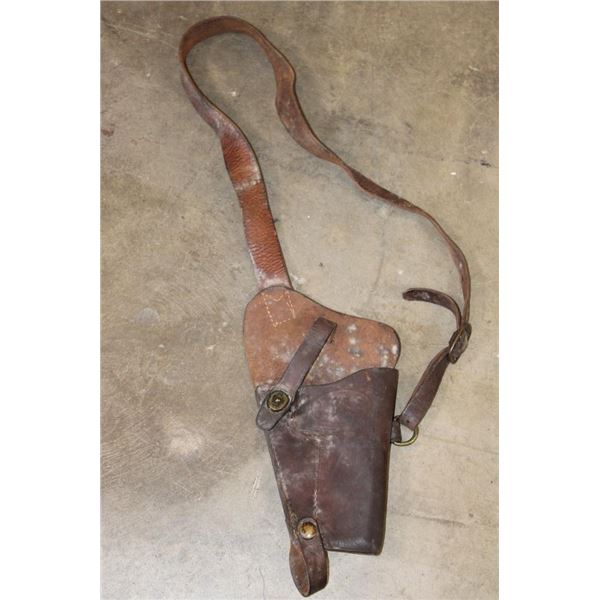 Original WW2 U.S. Army M3 Leather Shoulder HOLSTER for a Colt M1911A1