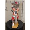 Image 7 : Hand-carved and Hand-painted Native American WOLF KACHINA Doll on a Wood Base