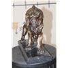 Image 3 : Roaring African LION Bronze Sculpture, Weight 15 lbs