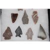 Image 4 : (12) Prehistoric South Texas Bandera Flint Surface Finds ARROWHEADS in a Display Case (ONE$)