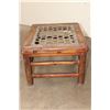 Image 7 : Antique Chinese Wood Stool with a Woven Hide Top
