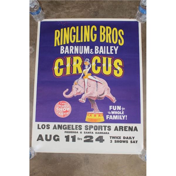 Original "Ringling Brothers Barnum and Bailey Circus" Advertisement from 1943