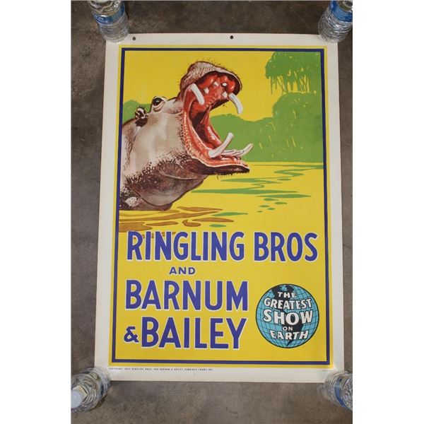 Original "Ringling Brothers Barnum and Bailey Circus" Advertisement from 1942