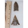 Image 4 : *Amazing Flint Collection* (4) ARROWHEADS-Base Tang ARROWHEAD, Knife. Possibly Plainview and Ensor