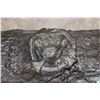 Image 4 : XL Bronze "5 FROGS on a Log" Garden FOUNTAIN, Weight 45 lbs