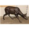 Image 1 : XXXL Bronze DOE Deer Sculpture, Weight 70 lbs