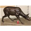 Image 2 : XXXL Bronze DOE Deer Sculpture, Weight 70 lbs