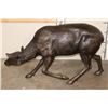 Image 5 : XXXL Bronze DOE Deer Sculpture, Weight 70 lbs
