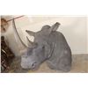 Image 2 : *TEXAS RESIDENTS ONLY* *Real Skin* RHINOCEROS Shoulder Mount with Reproduction Horns