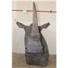 Image 4 : *TEXAS RESIDENTS ONLY* *Real Skin* RHINOCEROS Shoulder Mount with Reproduction Horns