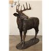 Image 4 : XL WHITETAIL DEER Buck Bronze Sculpture, Weight 29 lbs