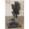 Image 10 : Big OWL Bronze Sculpture on a Marble Base, Weight 26 lbs