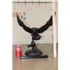 Image 2 : Big OWL Bronze Sculpture on a Marble Base, Weight 26 lbs