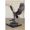 Image 3 : Big OWL Bronze Sculpture on a Marble Base, Weight 26 lbs