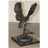 Image 6 : Big OWL Bronze Sculpture on a Marble Base, Weight 26 lbs