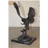 Image 9 : Big OWL Bronze Sculpture on a Marble Base, Weight 26 lbs