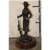 Image 3 : "Sportswomen of the Year 2005" Annie Oakley Bronze Statue signed by artist Raj S Paul, Weight 8 lbs