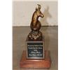 Image 1 : Original Bronze "South Pacific Silver" Award by artist Ron Sweeten for Houston Safari Club 2006