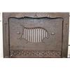 Image 5 : Antique Victorian CAST IRON Fireplace Mantel Insert with a Removable Summer Cover
