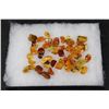 Image 1 : Authentic Raw and Polished "Baltic Gold" AMBER Gemstones, Weight 39.08 g (ONE$)