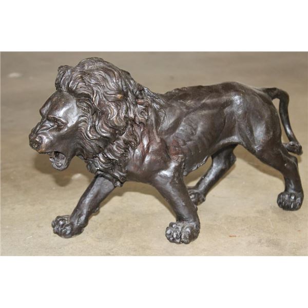 African LION Bronze Sculpture, Weight 15 lbs
