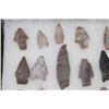 Image 3 : (36) Prehistoric South Texas Bandera Flint ARROWHEAD Surface Finds in a Display Case (ONE$)