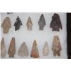 Image 6 : (36) Prehistoric South Texas Bandera Flint ARROWHEAD Surface Finds in a Display Case (ONE$)