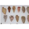 Image 3 : (34) Prehistoric Northeast Texas Flint Dart Point ARROWHEADS in a Display Case (ONE$)