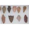 Image 4 : (34) Prehistoric Northeast Texas Flint Dart Point ARROWHEADS in a Display Case (ONE$)