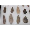 Image 5 : (34) Prehistoric Northeast Texas Flint Dart Point ARROWHEADS in a Display Case (ONE$)