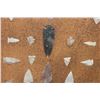 Image 4 : *Super Piece* Authentic Flint Arrow Points in a Wood and Glass Frame