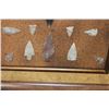 Image 5 : *Super Piece* Authentic Flint Arrow Points in a Wood and Glass Frame