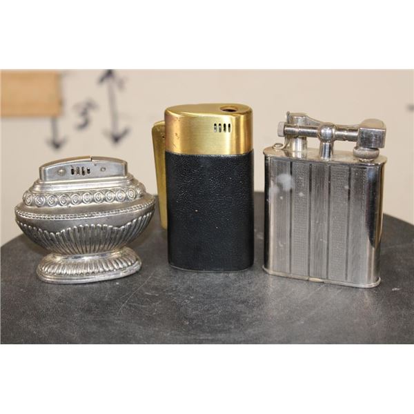 (3) Vintage TABLE LIGHTERS (ONE$)