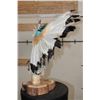Image 4 : Big "Hopi Eagle" KACHINA DOLL by Hopi artist Lyndell Begay