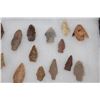 Image 4 : (37) Prehistoric Northeast Texas Flint Dart Point ARROWHEADS in a Display Case (ONE$)