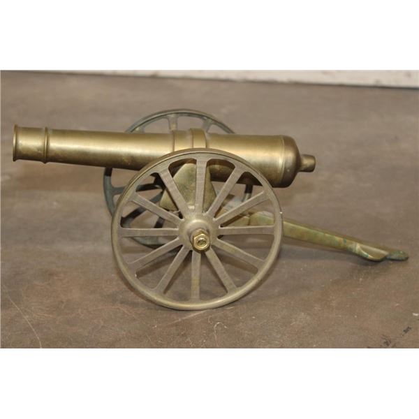 Large Vintage BRASS Desk Cannon