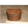 Image 8 : Antique Primitive Hammered COPPER Pot and A COPPER Container with a Lid (ONE$)