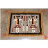 Image 1 : Small Mid-Century Hand-woven NAVAJO YEI Rug
